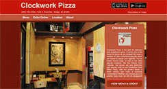 Desktop Screenshot of clockwork-pizza.com